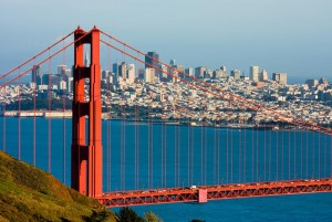 San Francisco Bridge and City Skyline