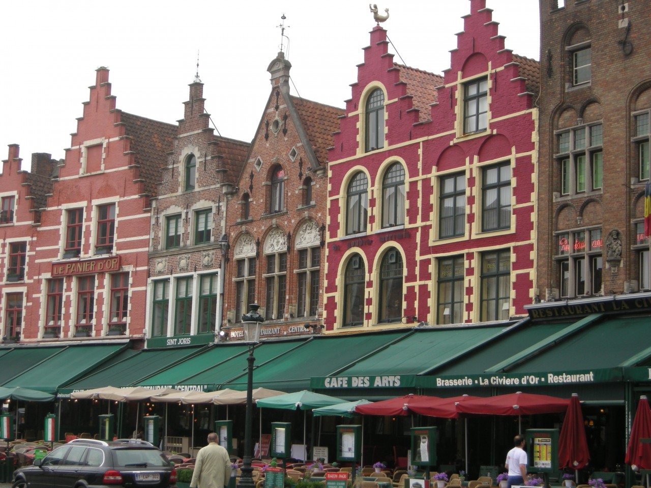 Sidewalk Cafes Bruges Belgium