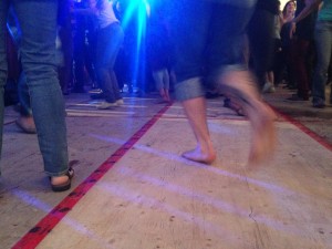 Dancing at the Dawson City Music Festival