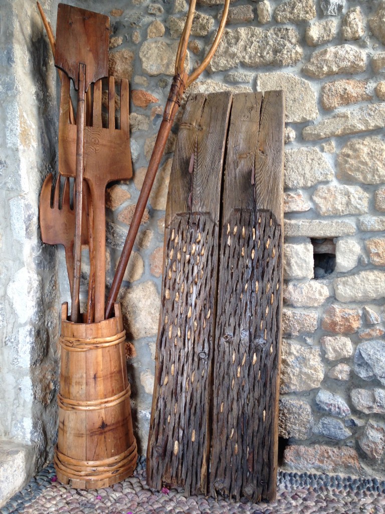 Ancient Farming Equipment in the Corridors